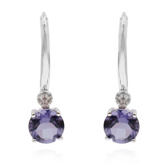 Orecchini in argento con Quarzo Mirtillo