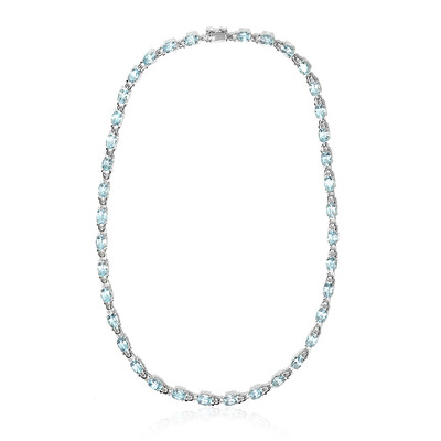 Collana in argento con Topazio Blu Cielo