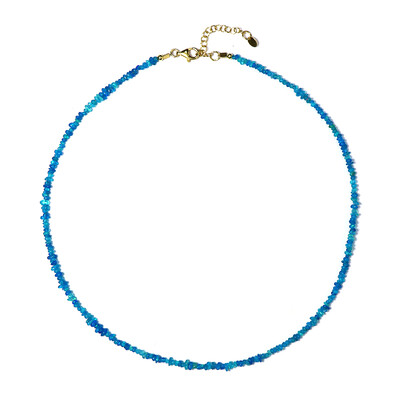 Collana in argento con Opale Blu dell'Etiopia