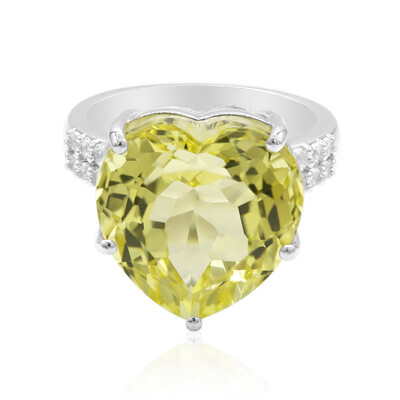 Anello in argento con Quarzo Ouro Verde (Tenner Diniz)