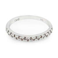 Anello placcato in platino con Diamante Fancy