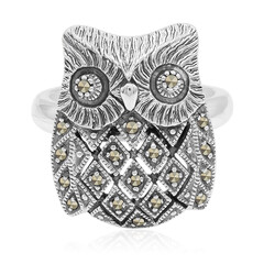 Anello in argento con Marcassite