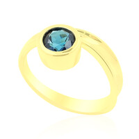 Anello in oro con Indicolite Brasiliana (de Melo)