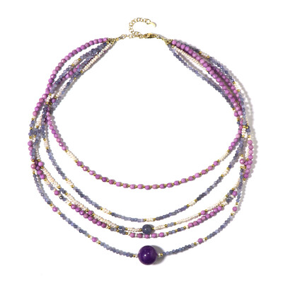 Collana in argento con Fosfosiderite (Riya)