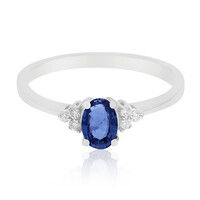 Anello in oro con Zaffiro Ceylon