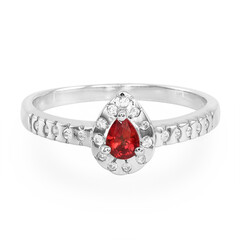 Anello in argento con Rubino Malawi