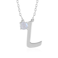 Collana in argento con Pietra di Luna Arcobaleno