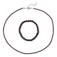 Parure in argento con Granato d’India