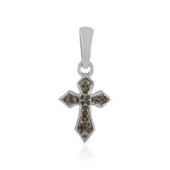 Ciondolo in argento con Diamante Champagne I2