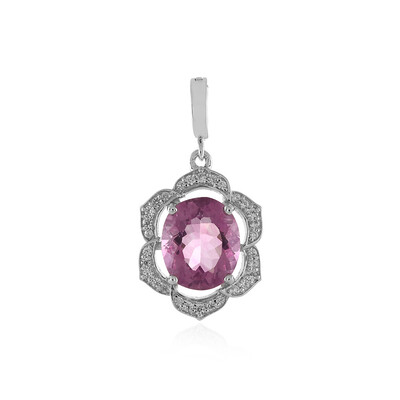 Ciondolo in argento con Fluorite Rosa del Messico