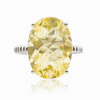Anello in argento con Fluorite Gialla