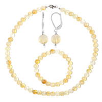 Parure in argento con Citrino