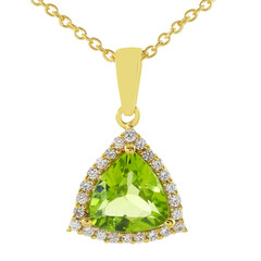 Collana in argento con Peridoto