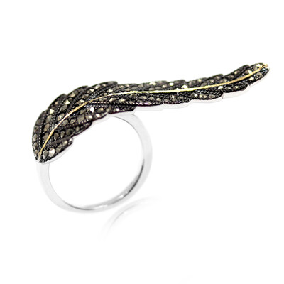 Anello in argento con Marcassite