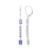 Orecchini in platino con Tanzanite AAA (KM by Juwelo)