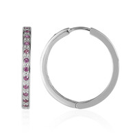 Orecchini in argento con Rodolite