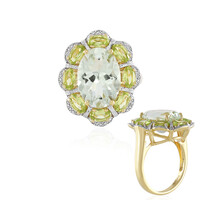 Anello in argento con Ametista Verde