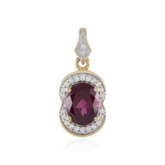 Ciondolo in oro con Granato Magenta