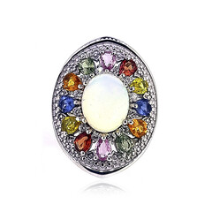 Anello in argento con Opale di Welo