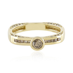 Anello in oro con Diamante Champagne I2 (de Melo)