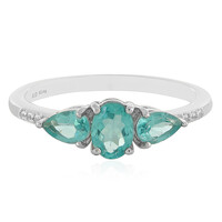 Anello in argento con Apatite Blu