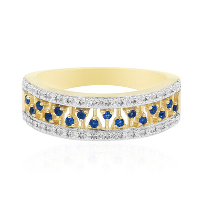 Anello in oro con Haüyne