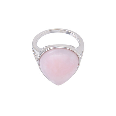 Anello in argento con Opale Pelle d'Angelo
