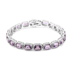 Bracciale in argento con Ametista