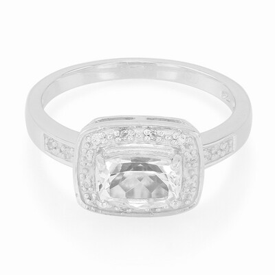 Anello in argento con Goshenite