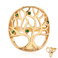 Anello in argento con Tsavorite della Tanzania