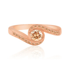 Anello in oro con Diamante Rose de France SI1 di Argyle
