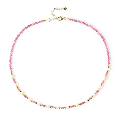Collana in argento con Tormalina Rosa Nigeriana