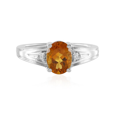 Anello in argento con Citrino Madeira