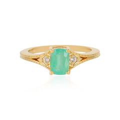 Anello in argento con Smeraldo Russo