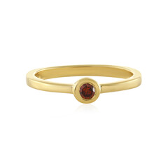 Anello in argento con Diamante Rosso I3