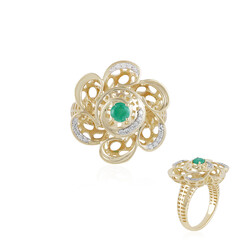 Anello in oro con Smeraldo Brasiliano (Ornaments by de Melo)