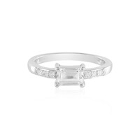 Anello in argento con Topazio Bianco