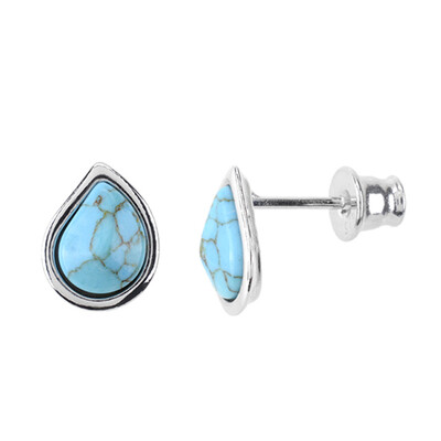 Orecchini in argento con Turchese (dagen)