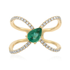 Anello in oro con Smeraldo Zambia AAA (CIRARI)
