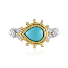 Anello in argento con Turchese Sleeping Beauty (Dallas Prince Designs)