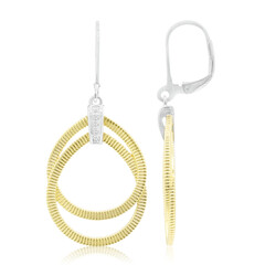 Orecchini in argento con Diamante I1 (G)