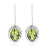 Orecchini in argento con Quarzo Ouro Verde