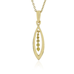 Collana in argento con Diamante Giallo I3