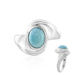 Anello in argento con Larimar