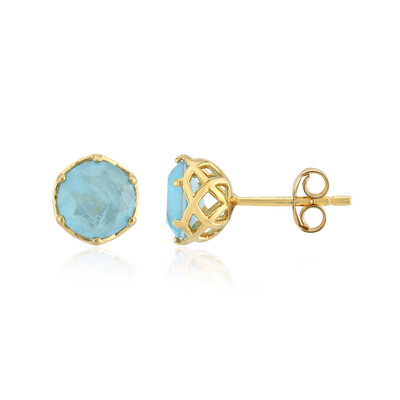 Orecchini in argento con Quarzo blu pastello