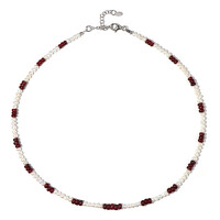 Collana in argento con Rubino (Riya)