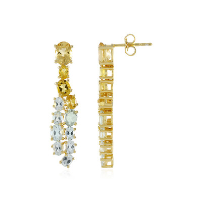Orecchini in argento con Berillo Giallo