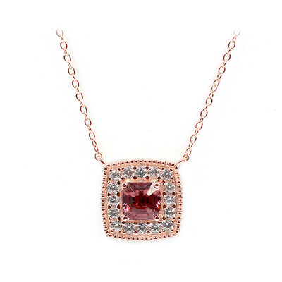 Collana in argento con Zircone Rosa (Dallas Prince Designs)