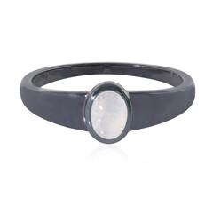 Anello in argento con Pietra di Luna Arcobaleno