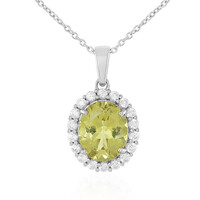 Collana in argento con Apatite Dorata